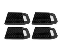 Ejoyous Caravan Jack Pads, 4pcs Motorhome Levelling Jack Blocks Caravan Feet Pad, for Stabilise and Prevents the Caravan Trailers Campers Leg Sinking Into Soft Ground (Black)