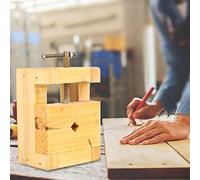 Ejoyous Clamp Vise Mini Vise Woodworking 4.5inch Wooden Steel Stamp Clamp for Carving with Anti-Slip Bottom Stable Performance (Large Stamp Bed)