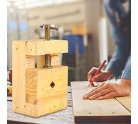 Ejoyous Clamp Vise Mini Vise Woodworking 4.5inch Wooden Steel Stamp Clamp for Carving with Anti-Slip Bottom Stable Performance (Small Stamp Seal Bed)
