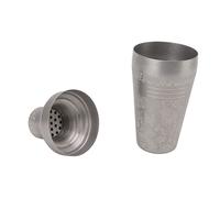 Ejoyous Cocktail Shaker, 304 Stainless Steel Cocktail Mixer, Dishwasher Safe Rust Proof Weighted Bottom with Lid, Drink Shaker for Bar Home Bartenders Cold and Hot Drinks (Frosted Japanese Style