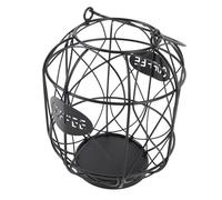 Ejoyous Coffee Pod Capsule Holder, Stable Iron Construction, Keep Your Coffee Capsules in Order, Space-Saving Organizer for 30 Pieces 52mm , Weighted Base for Stability, (Black)
