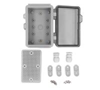 Ejoyous Connection Socket IP67, Distribution Box Outdoor Distribution Box with a Hinged Lid, Assembly Plate and Brackets 100 X 150 X 90 Mm