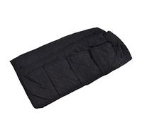 Ejoyous Couch Remote Holder, Pongee Quilted Cotton Sofa Armrest Organizer with Multi Pocket Storage, Arm Cover for Remote Phone Magazine Book Storage on Recliner Sofa Armchair (Black)
