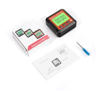 Ejoyous Digital Angle Finder, Magnetic Base Electronic Protractor with LCD Display for Accurate Measurements and Easy Reading (Red)