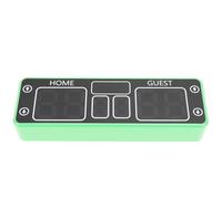Ejoyous Digital Scoreboard ABS PC LED Score Keeper with 2000mAh Battery 0 to 99 Scoring 99 59 Countdown Timer Touch Controls for Indoor Outdoor Basketball Table Tennis (Green)