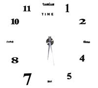 Ejoyous DIY Frameless 3D Wall Clock Sticker, Modern Large 3D Design Mute Acrylic Wall Clock, Stylish Black 3D Self-adhesive Wall Clock for Home Livingroom Bedroom Office Decoration Gifts