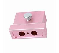 Ejoyous DIY Lipstick Mold, Aluminum Alloy Rose Gold Tool for Making Lip Balm, 2 Holes Design, Easy to Use for Makeup Lovers (2 Hole)