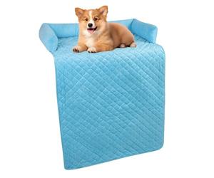 Ejoyous Dog Sofa Bed, Soft Pet Dog Couch Bed with Non-Skid Bottom Washable Couch Mat Furniture Protector Chair Floor Cover Pet Sofa Bed Cover, for Dogs and Cats 29.5x47.2in