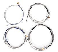 Ejoyous Double Bass Strings Upright Bass Strings Professional Double String Steel String Set 4 Reinforced Steel Plated Ends Easy Install for