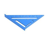 Ejoyous Ejoyous Carpenter Square Woodworking, Aluminum Alloy Measuring Tool, Accurate 45 and 90 Degree Angles, Ideal for Carpenters and Projects (Gold) (Blue)