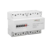 Ejoyous Electric Meter 3 Phase 4 Wires High Accuracy 1.0 Mechanical Meter Display 5-100A 400V for DIN Rail Mounting and Terminal Junction Boxes