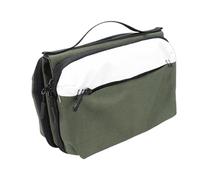 Ejoyous Electronics Organizer Polyester Electronic Carry Case with Four Fold Design 19 Compartments Magnetic Closure for Travel Commuting Camping (Green)