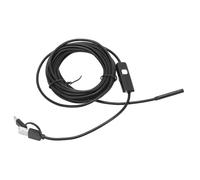 Ejoyous Endoscope, ABS 3 in 1 Borescope 5.5mm 640x480 6 LED IP67 Inspection Camera for Phone and, for Auto Engine Pipeline Drain Repair in 32 to 158°F (1m)
