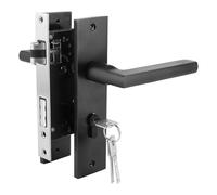 Ejoyous Euro Lock Door Handle with 3 Keys, Space Aluminum Door Lock Set | Door Handle, Mute Lock Bearing, Reversible Dead Bolts, Thumb-Turn Knob Mortise Locks, for Interior and Exterior Doors