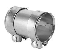 Ejoyous Exhaust Pipe Clamp Exhaust Repair Joiner Pipe Connector 3in 76mm Adjustable Galvanized Steel Sleeve Tube Repair Joint with Integrated Structure for Muffler