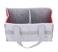 Ejoyous Felt Carrying for Toniebox, Portable Storage Bag with Elastic Straps and Hollow Side Design, for Speaker Accessories Music Players and Headphones (Red)