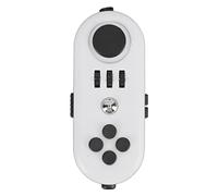 Ejoyous Fidget Toy, Fidget Game Controller Pad with 13 Playing Methods Protable Lightweight Anxiety Sensory Toy for Reduce Stress Relax Mood (5 White and Black)