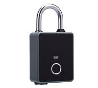 Ejoyous Fingerprint Padlock Zinc Alloy Smart Combination Lock with Touchscreen Keypad 6 Unlocking Methods IP65 for Gym Locker School Office Gate Fence Users