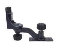Ejoyous Fish Finder Mount, Aluminum Alloy Swing Arm Marine Electronics Mount with Key Locking Knob, Dual 360 Degree Pivot, Predrilled Patterns for Boat Kayak Anglers