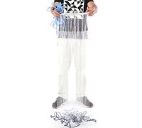 Ejoyous Fishing Net, Large 2.4m Outdoor Nylon Monofilament, 0.5 Small Finger Mesh, Cast Fishing Mesh with Antirust Galvanized Metal Weight and 8m Hand String