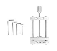 Ejoyous Flat Vise Aluminium Alloy Table Drill Press Vice 100mm Width 90mm Opening Dual Optical Axes Track for Woodworking Engraving Bench Fixing Small Scale Production