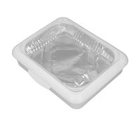 Ejoyous Foil Tray Holder Set, Insulated Reusable Foil Serving Pan Holder Aluminum Foil Plate Tray Carrier with Lid for Travel Camping Party