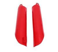 Ejoyous Fork Guard, Red ABS Front Fork Protector, Quick Installation, Streamlined Coverage, Shock Absorber Shield for Off Road Riders for CR125 CR250 CR500 CRF250R CRF450R