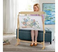 Ejoyous Frame for Embroidery, Durability Cross Stitch Frame Large Size with 5 Height Adjustment Holes for Cross Stitch Needlepoint Crewel for Embroidery