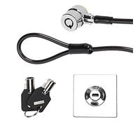 Ejoyous Galvanized Steel Cable Laptop Lock, Universal Versatile Security Keyed Lock with 180° Rotatable Design, Flexible 360° Rotation for Computers, Monitors, Projectors, Widely