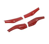 Ejoyous Gear Shift Wiper Lever Cover, ABS Material, Protects Your and Model Y Gear Shift with Luxury Trim Design (Glossy Red Carbon Fiber Style) (Glossy Red Carbon Fiber Style)