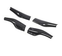 Ejoyous Gear Shift Wiper Lever Cover, ABS Material, Protects Your and Model Y Gear Shift with Luxury Trim Design (Glossy Red Carbon Fiber Style) (Glossy Carbon Fiber Style)