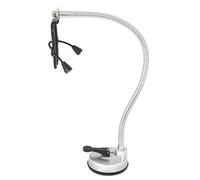 Ejoyous Hair Dryer Stand, 360-Degree Rotating Aluminium Alloy Holder with Rubber Base and Band, 55.1 cm Length