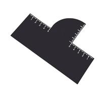 Ejoyous Hairline Shaper, Plastic Barber Enhancement Card with Measurement Scale, Reusable Hairline Guide Tool for Precise Beard Trimming and Styling for Barbers