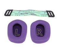 Ejoyous Headset Ear Pads with Headband Straps, Breathable Mesh, High Density Memory Foam Replacement Cushions, ForLogitech G733 Wireless G335 Wired Gaming Headset (Purple)