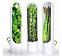 Ejoyous Herb Keeper Herb Storage Container Fresh Herb Holder Flavor Preservative for Coriander Mint Parsley Asparagus Keeps Herbs Fresh for Cooks
