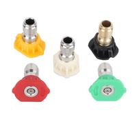 Ejoyous High Pressure Cleaning Spray Nozzle 5 Pcs Plastic Pressure Washer Nozzle Tips with 0 15 25 40 60 Degree Angles 2.5 GPM for Car Washing Gardening Outdoor Cleaning