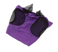 Ejoyous Horse Fly Mask with Ears Protection Knitted Fabric Mesh Horse Face Mask 44 X 36cm Breathable UV Blocking Elastic Cover for Riding Turnout Adult Horses (Purple)