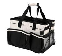 Ejoyous Housekeeping Cleaning Bag, 600D Oxford Fabric Cleaning Supplies Bag with Adjustable Strap, 7 Pockets and Divider, 15.75 X 11.02 X 10.83 in for Home Kitchen Car Outdoor