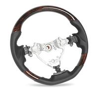 Ejoyous Hydro Dip Steering Wheel ABS Flat Bottom Perforated Leather Grip Enhanced Control and Comfort Interior Upgrade for Highlander XU50 2014 to 2019 Harrier XU60 (#3)