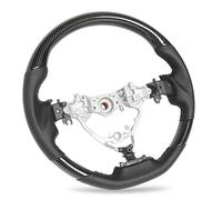 Ejoyous Hydro Dip Steering Wheel ABS Flat Bottom Perforated Leather Grip Enhanced Control and Comfort Interior Upgrade for Highlander XU50 2014 to 2019 Harrier XU60 (#2)