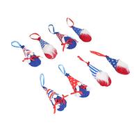 Ejoyous Independence Day Gnome Doll Plush Hanging Gnome Doll 8pcs Patriotic Pendants Faceless Dwarf Decor Flag Color Style for Home Party Classroom Holiday Decoration
