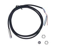 Ejoyous Inductive Proximity Switch, Magnetic Hall Detector Sensor Set, ABS Brass M8 NPN NO DC 5 to 30V 10mm Sensing 10 Pack for Assembly Lines Machine Tools Automation Equipment