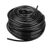 Ejoyous Irrigation Hose, PVC Black Garden Hose Heavy Duty Flexible Water Hose Drip Irrigation Hose for Farming Lawn Garden Watering(10m)