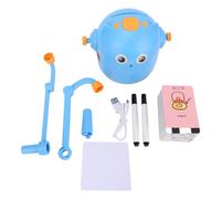 Ejoyous Kids Drawing Robot Interactive Educational Drawing Robot for Children with 100 Word Cards Voice Interaction Ages 3+ Automatic Drawing One Button Start Child Friendly Plastic