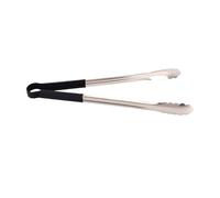 Ejoyous Kitchen Tongs, Stainless Steel Scalloped Edge Cooking Tongs, Heat Proof Dishwasher Safe, 1 Piece for Barbecue Grilling Serving Kitchen Use By Home Cooks (Long Type)