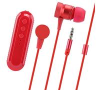 Ejoyous Lavalier Bluetooth Headset, ABS Bluetooth Earphone 4.1 10m Range 45mAh Clip On Design Stable Connection with 2 Ear Caps for Office Sports Daily Use