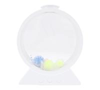 Ejoyous LED Jelly Fish Lamp, ABS Material, 7 Color Changing Night Light with Silent Motor for Home Office Decoration (White)