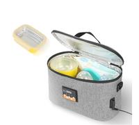 Ejoyous Lunchbox Food Warmer Bag 8L, 12V Bottle Warmer Baby on The Go, Portable Electrical Warm Pocket Insulation Bag, for Car Travel Camping Picnic