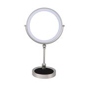 Ejoyous Makeup Vanity Mirror with LED Light, 9 Inch, 360 Degree Rotation, 5X/1X Magnification, Touch Control, Double Sided