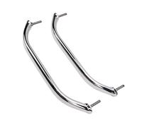 Ejoyous Marine Stainless Steel Grab Handle Polished Boat Handrail 12 Inch Round Tube with Solid Base Easy Grip Support for Yachts Docks RV Bathroom Kitchen Use
